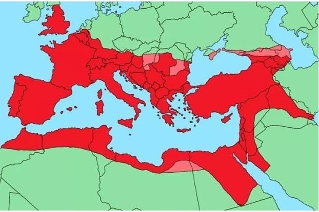 Professor Wladimir - Geografia: MAPA_Auge império romano