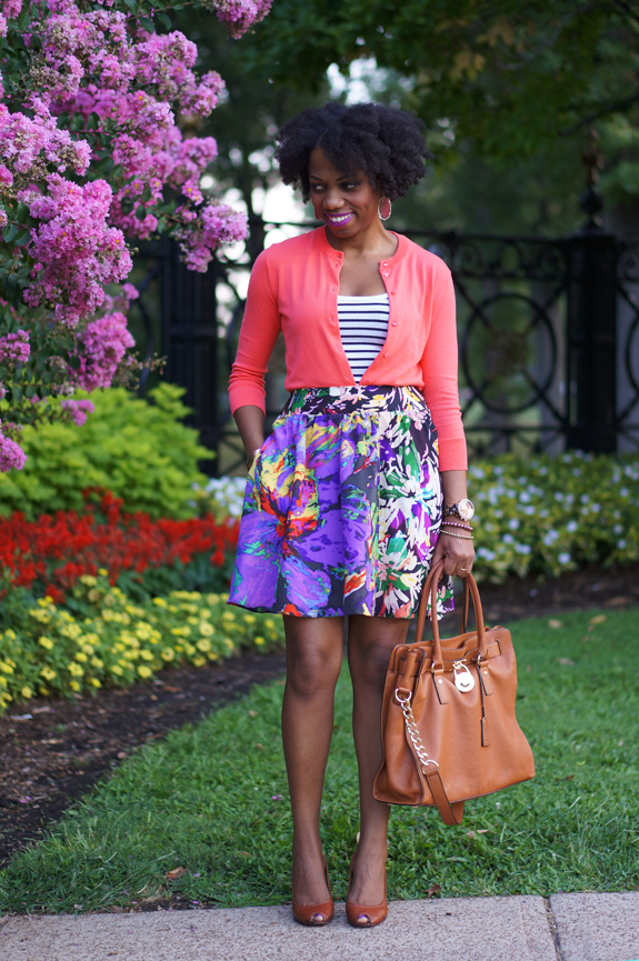 Summery in Stripes, Brights, and Florals - Economy of Style