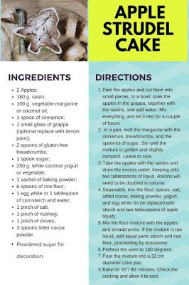 Apple strudel cake vegan recipe
