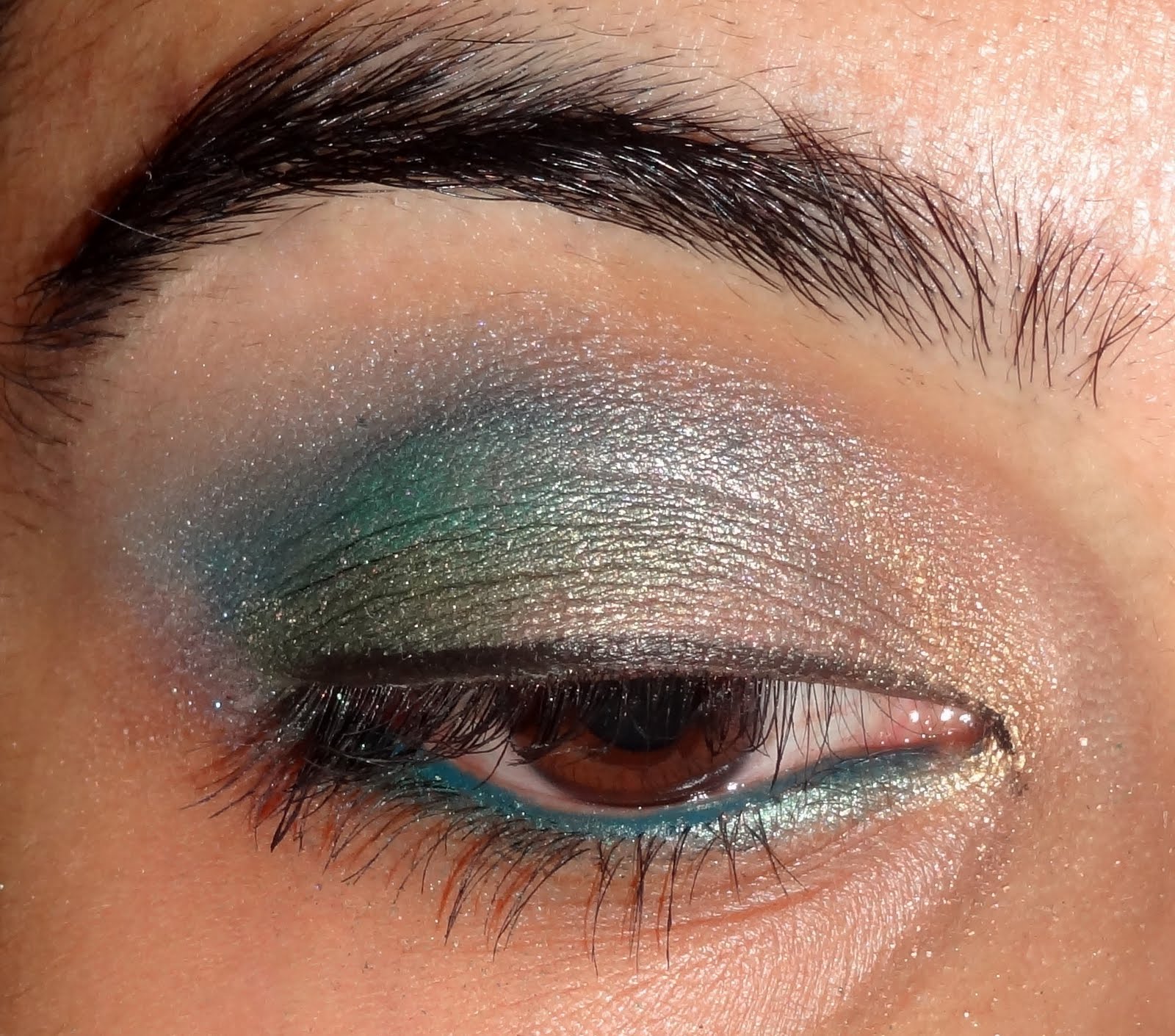 Green and Blue Eye Makeup Tutorial Peachesandblush