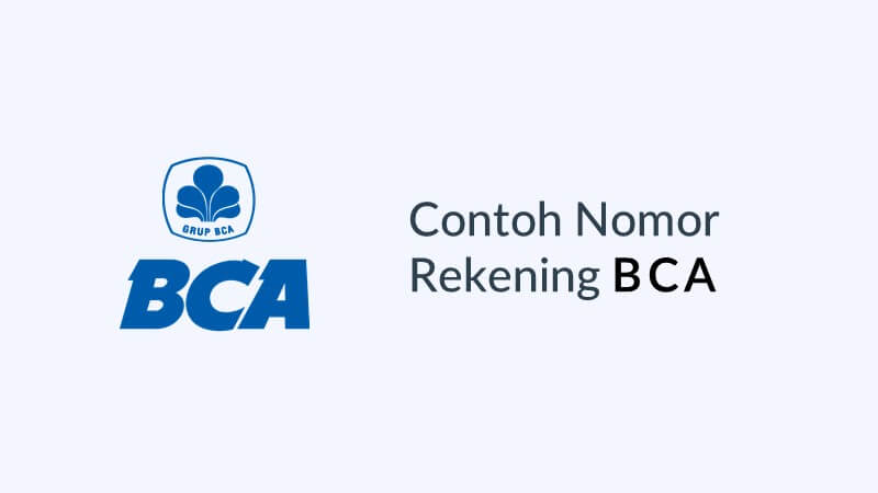 Contoh Nomor Rekening BCA