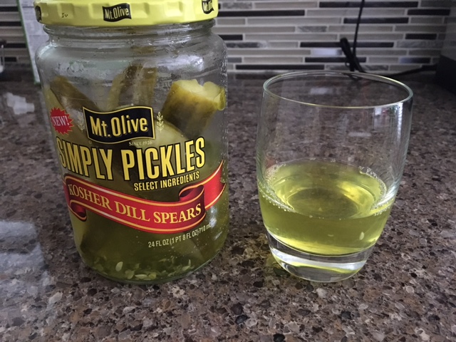 Will Run for Cheeseburgers: save that pickle juice