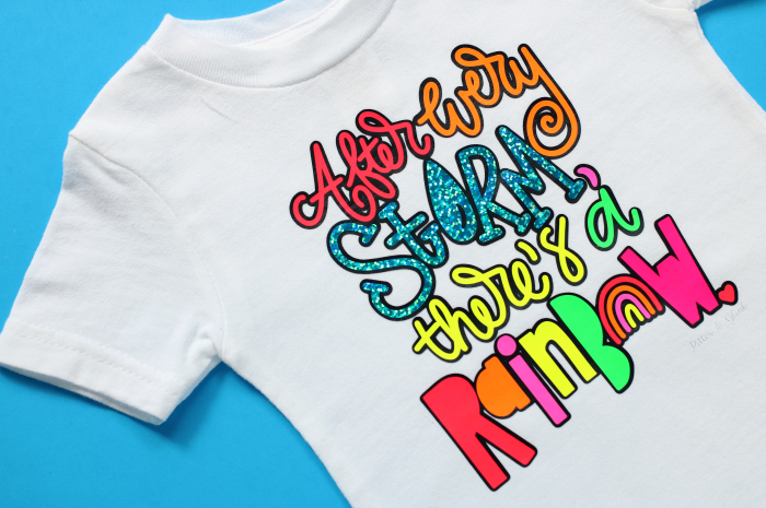 DIY Colorful Rainbow T-shirt