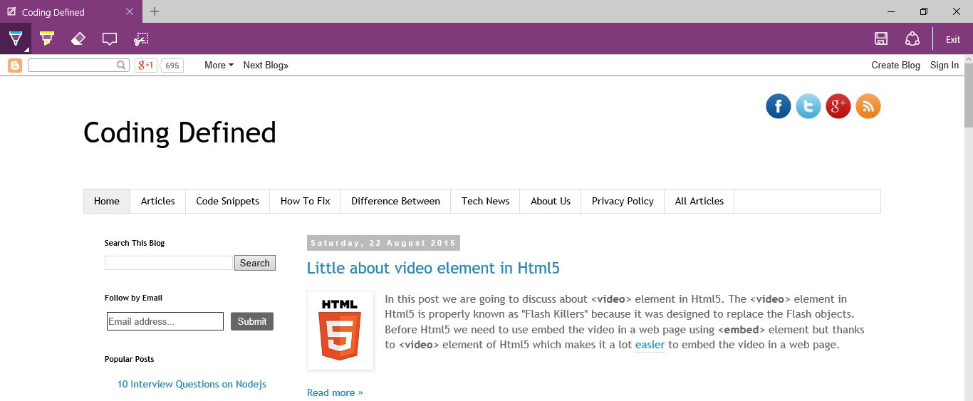Create  Note in Microsoft Edge Browser in Windows 10 Coding Defined