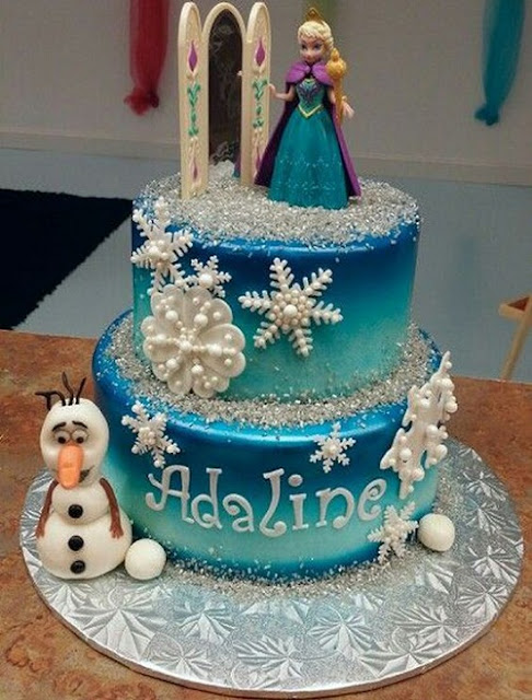Disney Frozen Birthday Cake Photo for Girls
