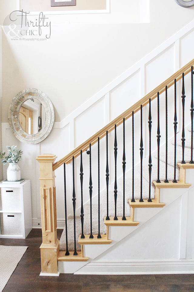 DIY Board and Batten Staircase Makeover