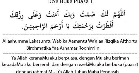 Bacaan Niat Buka Puasa Syawal - Tahu Kupat p