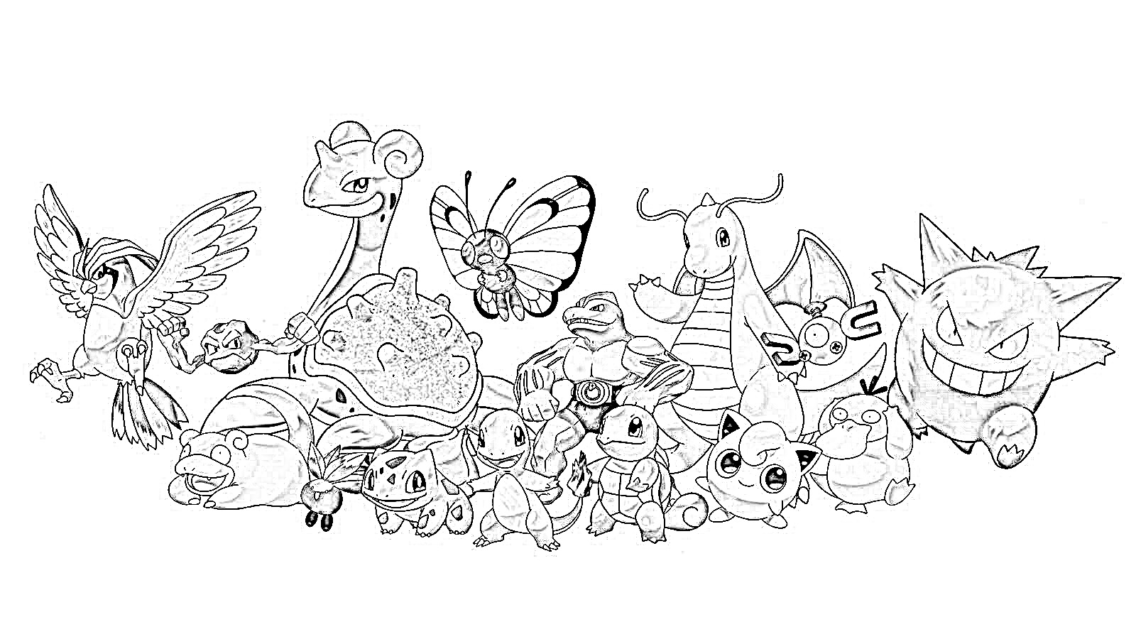 pokemon coloring pages group 1