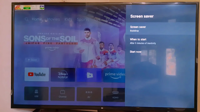 all screensaver settings screen saver settings in android tv