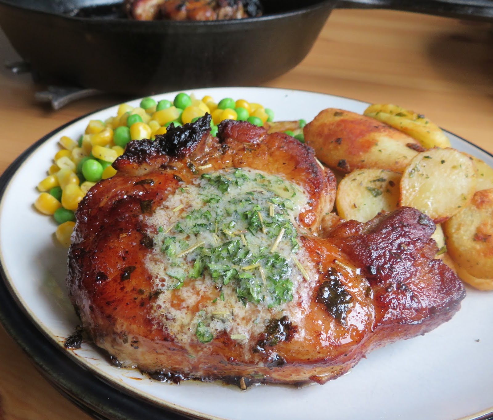 Herbed Pork Chops with Garlic Butter The English Kitchen
