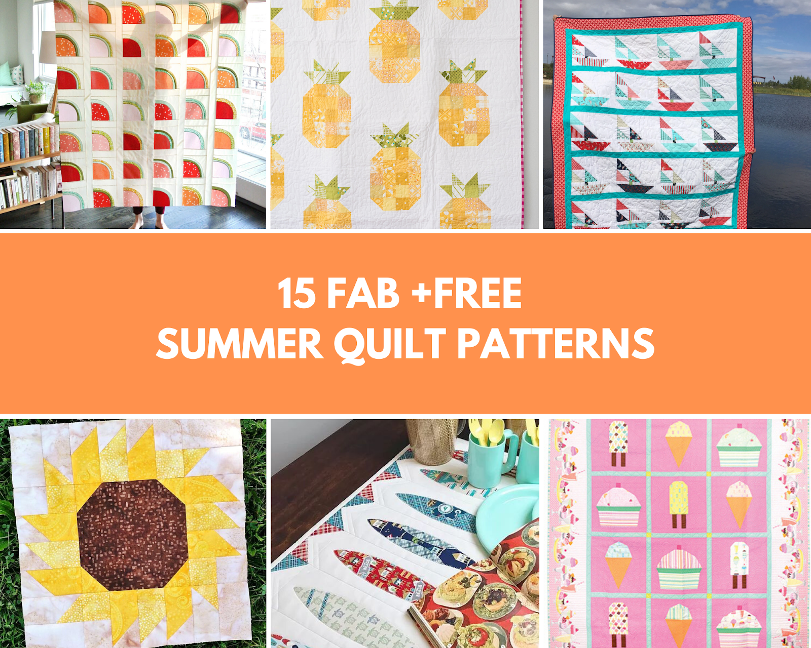 15 Fab + Free Summer Quilt Patterns GoGo Kim