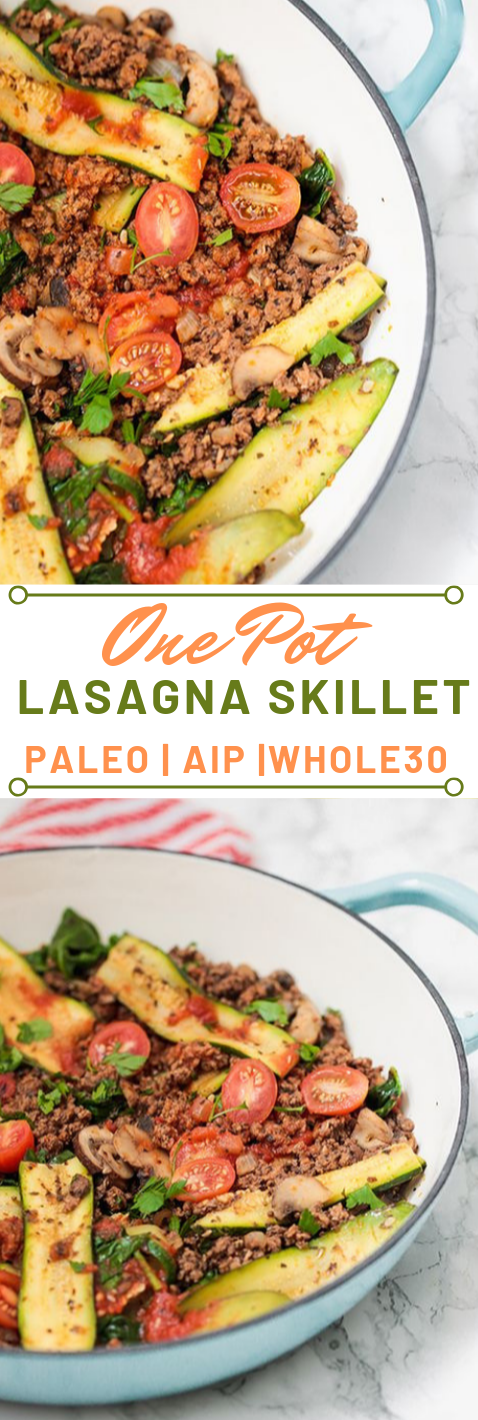 Paleo One Pot Lasagna Skillet #paleo #healthydiet #whole30 #lasagna #lowcarb Paleo One Pot Lasagna Skillet #paleo #healthydiet #whole30 #lasagna #lowcarb