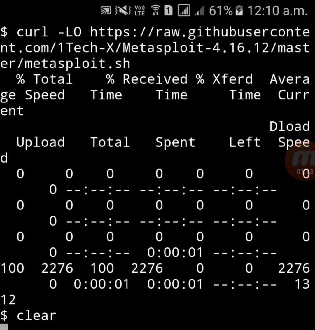 Installation of MetasploitFramework4.16.2 on Termux without Root