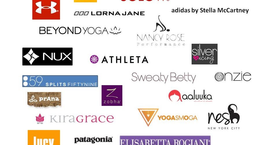 Yoga Clothing Yoga Brand Logos Yoga Pants Brand Logos Top