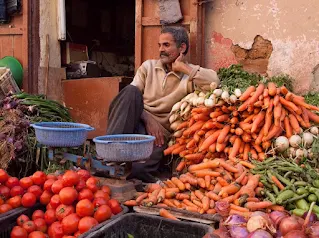 Selling vegetables for chicken stew