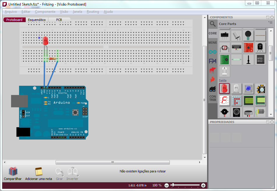 Fritzing - Esquema eletrônicos