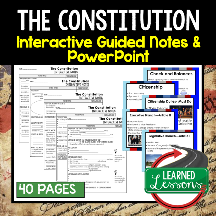 American History Interactive Guided Notes and PowerPoints BUNDLE