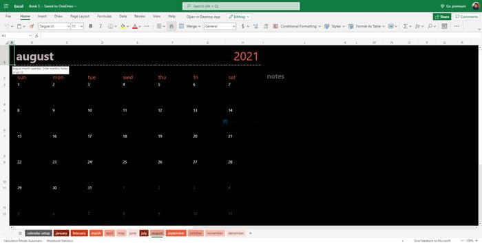 Лучшие шаблоны календарей Google Sheets и Excel Online