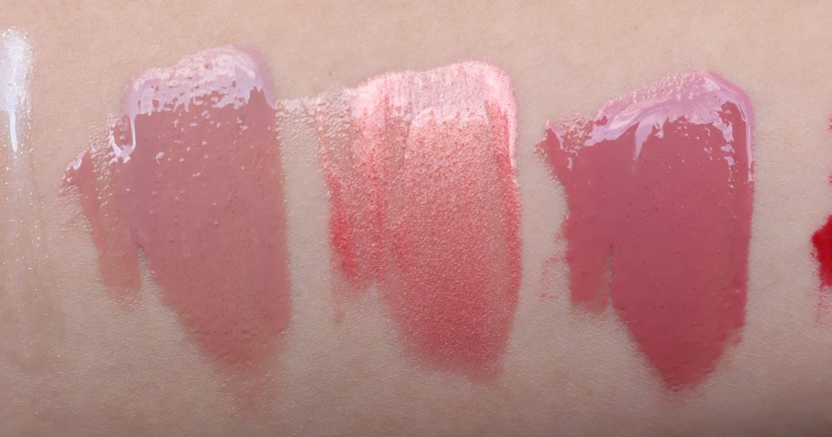 Hourglass Unreal Volumizing Lip Gloss Swatches and Review bubbles and