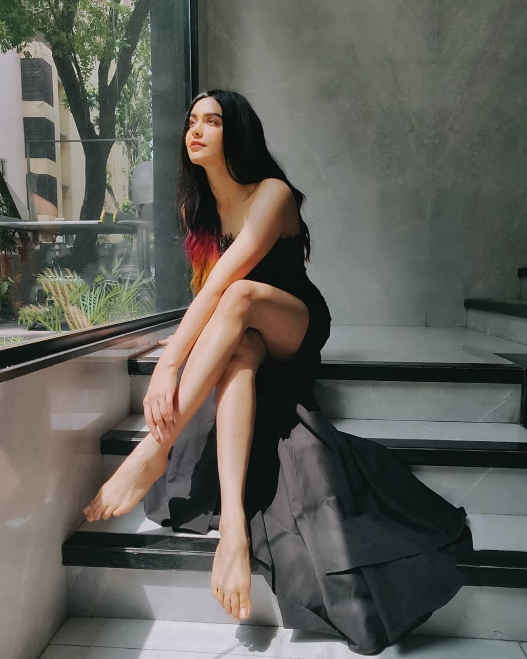 Beauty Galore HD : Adah Sharma Milky Hot Legs in Latest Photoshoot
