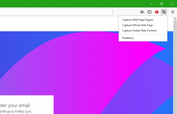 Tangkapan Layar Mudah untuk Firefox