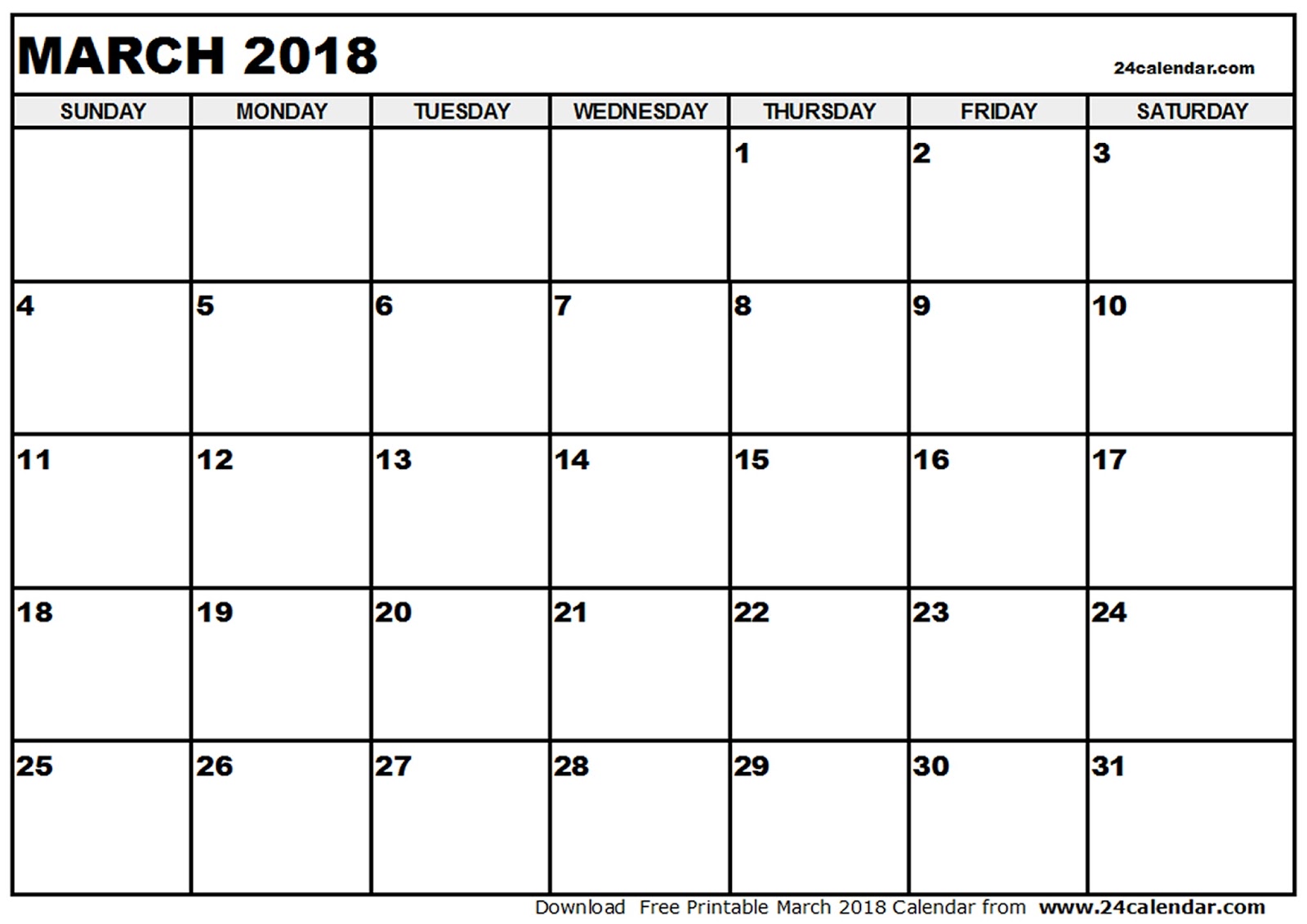 Free Printable Calendar 2020: Free Printable Calendar March