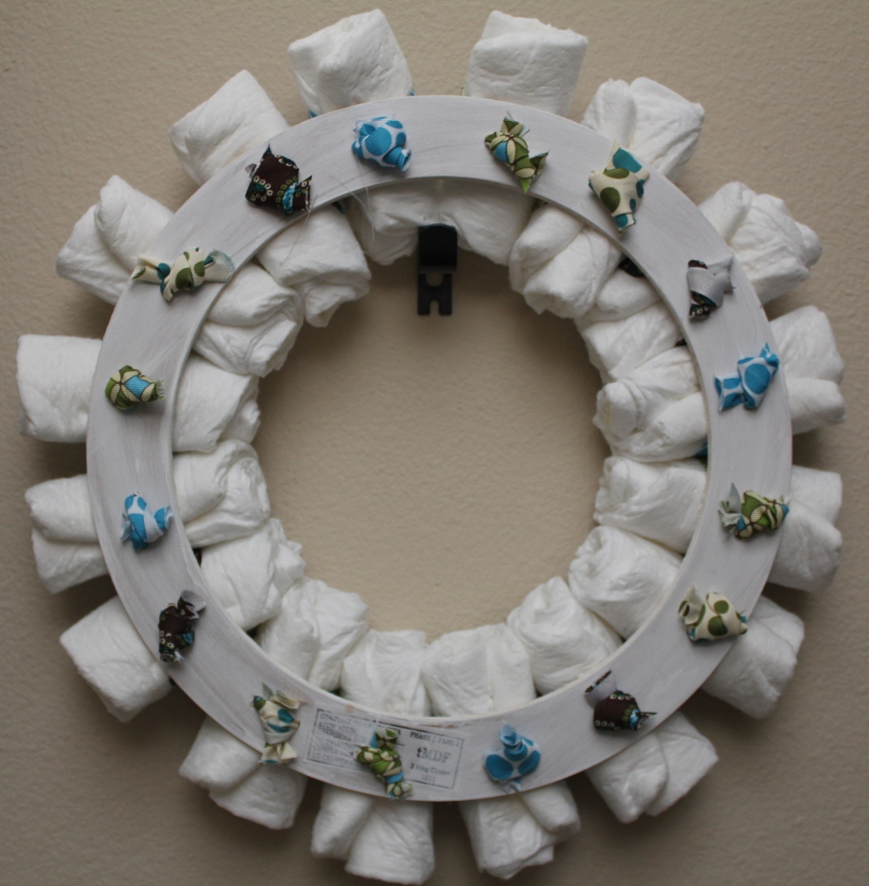 Sew In Love Diaper Wreath Tutorial