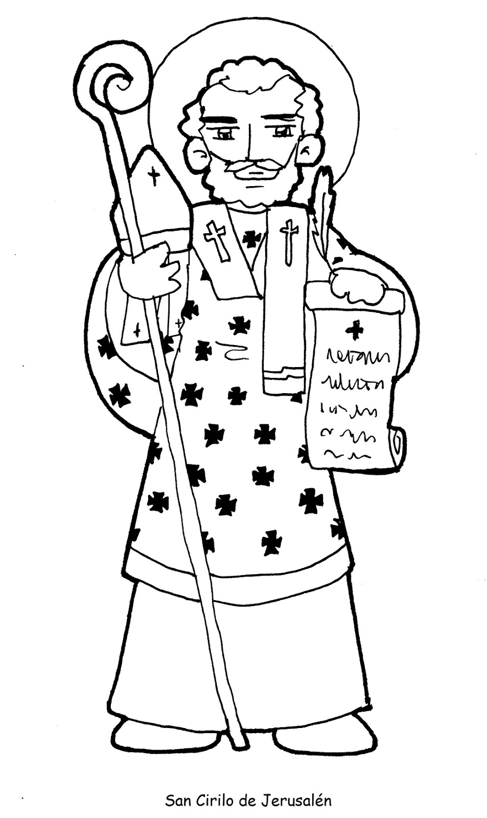 ® Santoral Católico ® IMÁGENES DE SANTOS Y SANTAS PARA COLOREAR