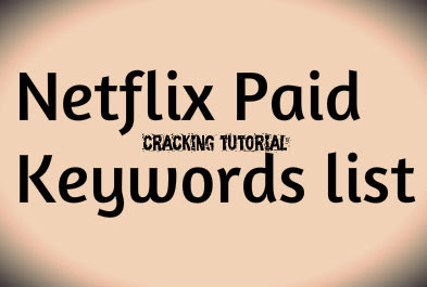 Keywords For Cracking Netflix