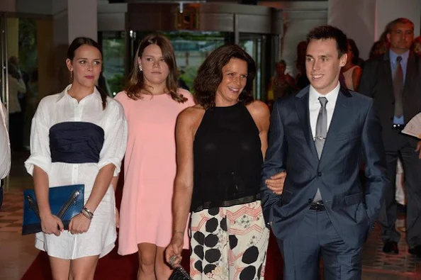 Prince Albert II of Monaco, Princess Caroline of Hanover, Princess Stephanie of Monaco, Andrea Casiraghi and his wife Tatiana Casiraghi, Camille Gottlieb and Pauline Ducruet and Louis Ducruet 