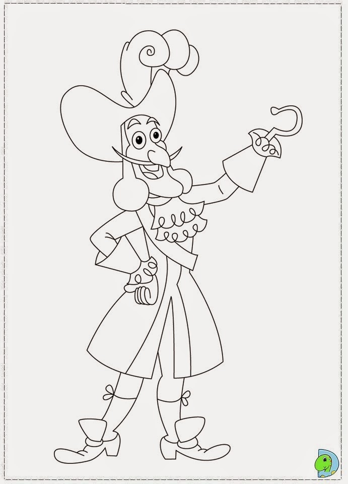 jack and the neverland pirate coloring pages - photo #26