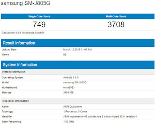 geekbench listing