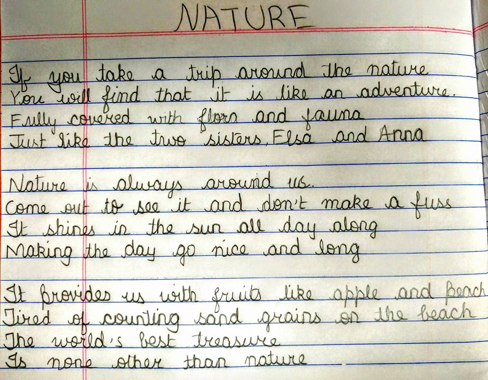 creative writing for nine year olds