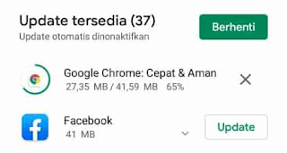 update chrome di android