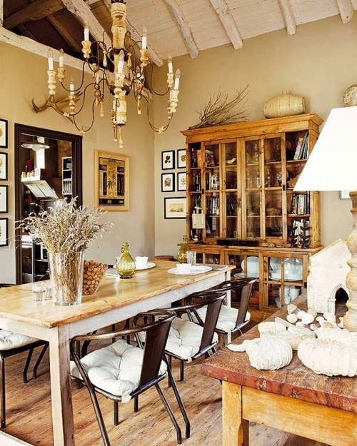 EV DEKORASYON HOBİ Rustik yemek odası dekorasyonu