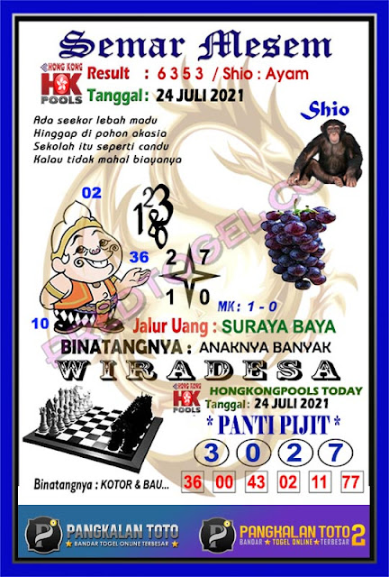 Prediksi Syair Hongkong 24 Juli 2021 Syair Hk Pangkalantoto