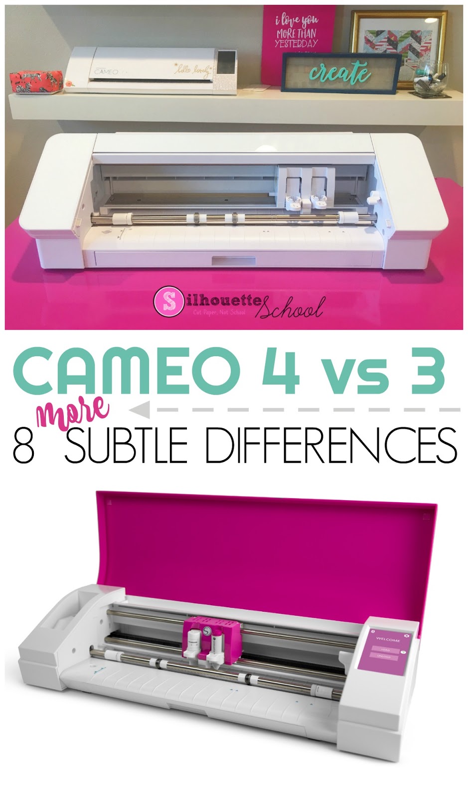 Silhouette CAMEO 4 vs CAMEO 3 8 (More) Subtle But Important