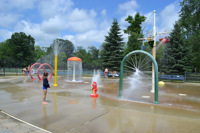 Clarkston Renee Przybylski Memorial Spray Park in Clintonwood Park