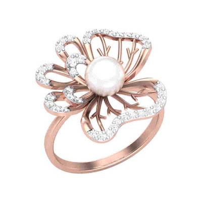Rose Gold Pearl Engagement Ring Rose Gold Pearl Engagement Ring
