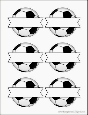 Kit para Fiestas de Futbol, para Imprimir gratis. Etiquetas o toppers.