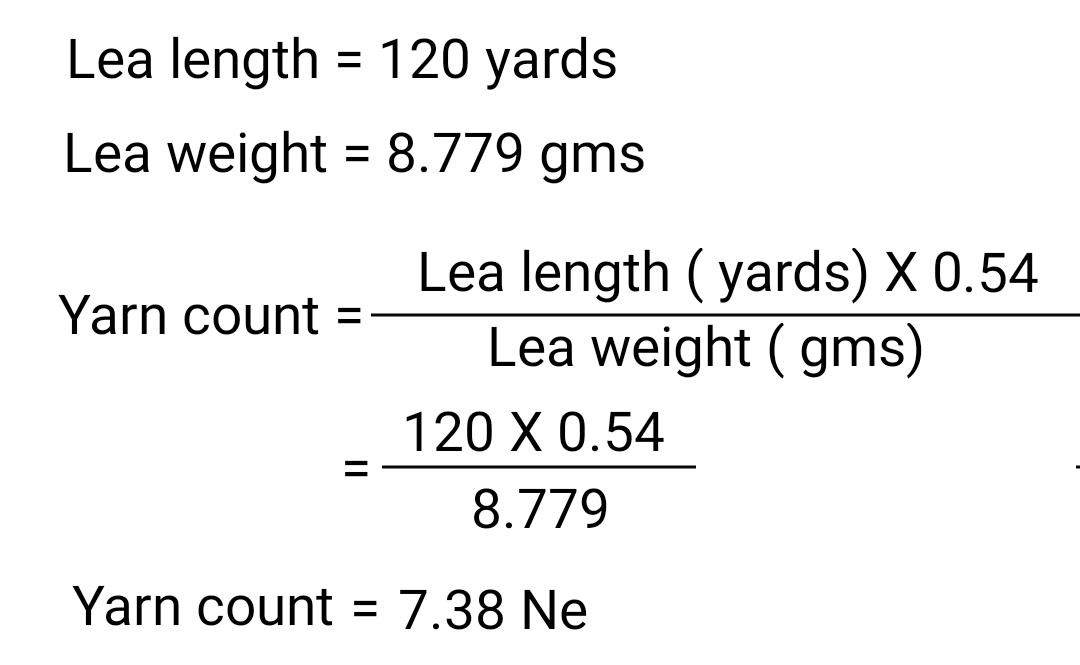 Textile Adviser YARN COUNT TESTING AND YARN TENSILE STRENGTH TESTING