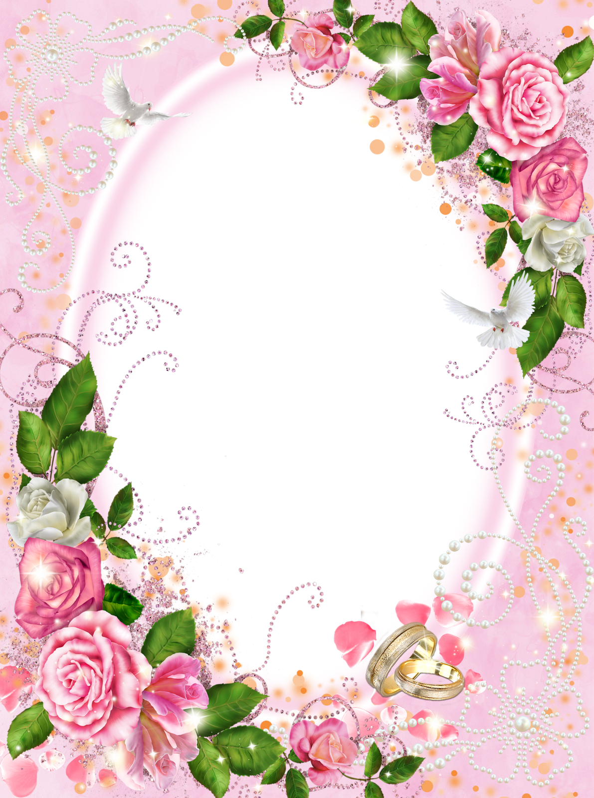 Frames PNG românticos | Imagens para photoshop