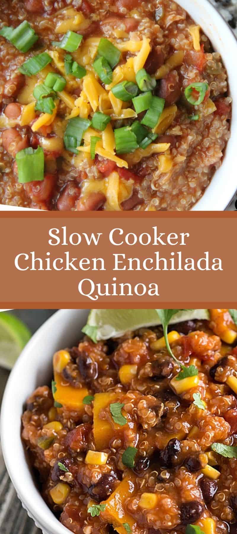 Slow Cooker Chicken Enchilada Quinoa