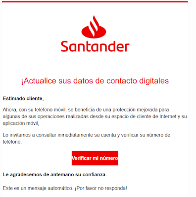 Phishing Santander