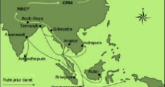 Peta Indonesia Gambar Peta Letak Kerajaan Hindu Budha Di Indonesia
