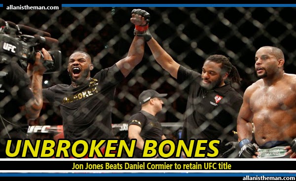 Jon Jones Beats Daniel Cormier to retain UFC title (FULL FIGHT REPLAY VIDEO)