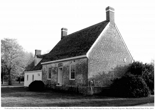 North and East Elevations, Calvert’s Rest; Saint Mary’s County, Maryland; November 1999. Photo: Kirk Ranzetta. Retrieved from Maryland Inventory of Historic Properties, Maryland Historical Trust 19 Nov. 2019.