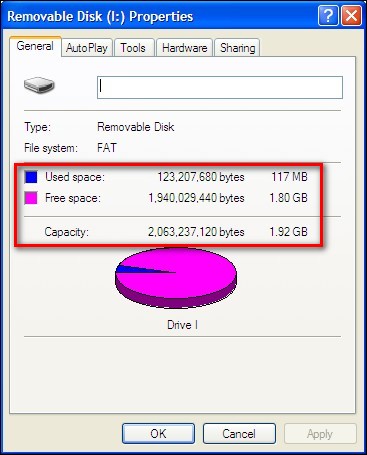 Disk properties