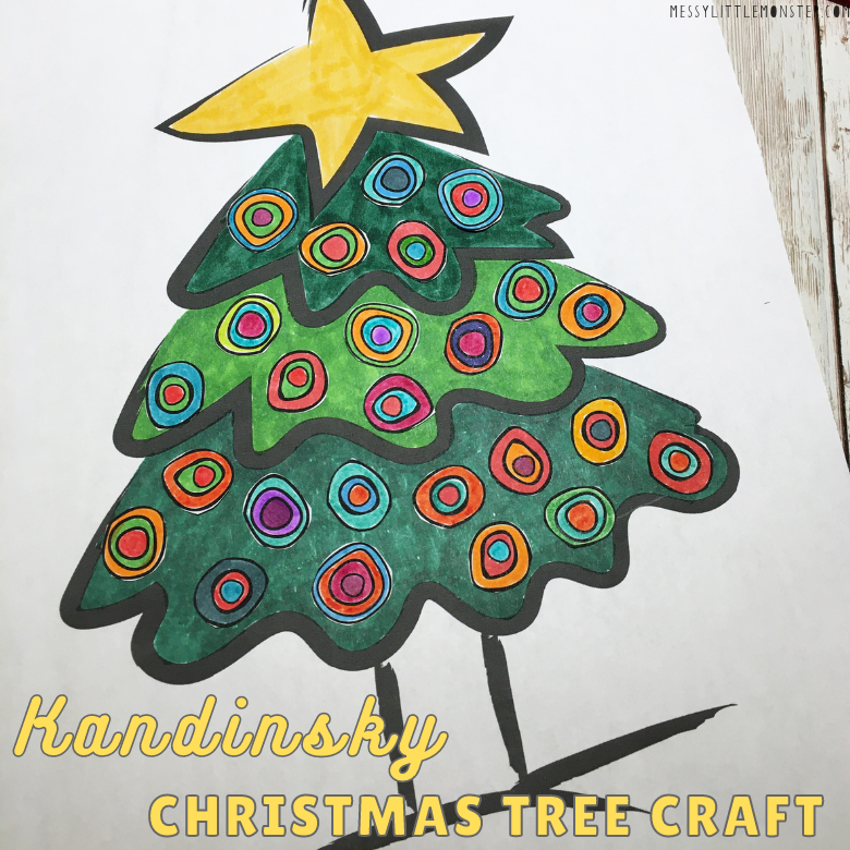 Kandinsky Christmas tree art