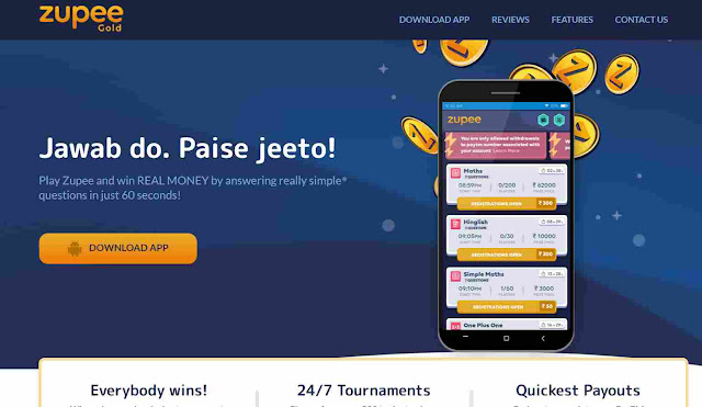 Zupee Gold online paise kamane wala game